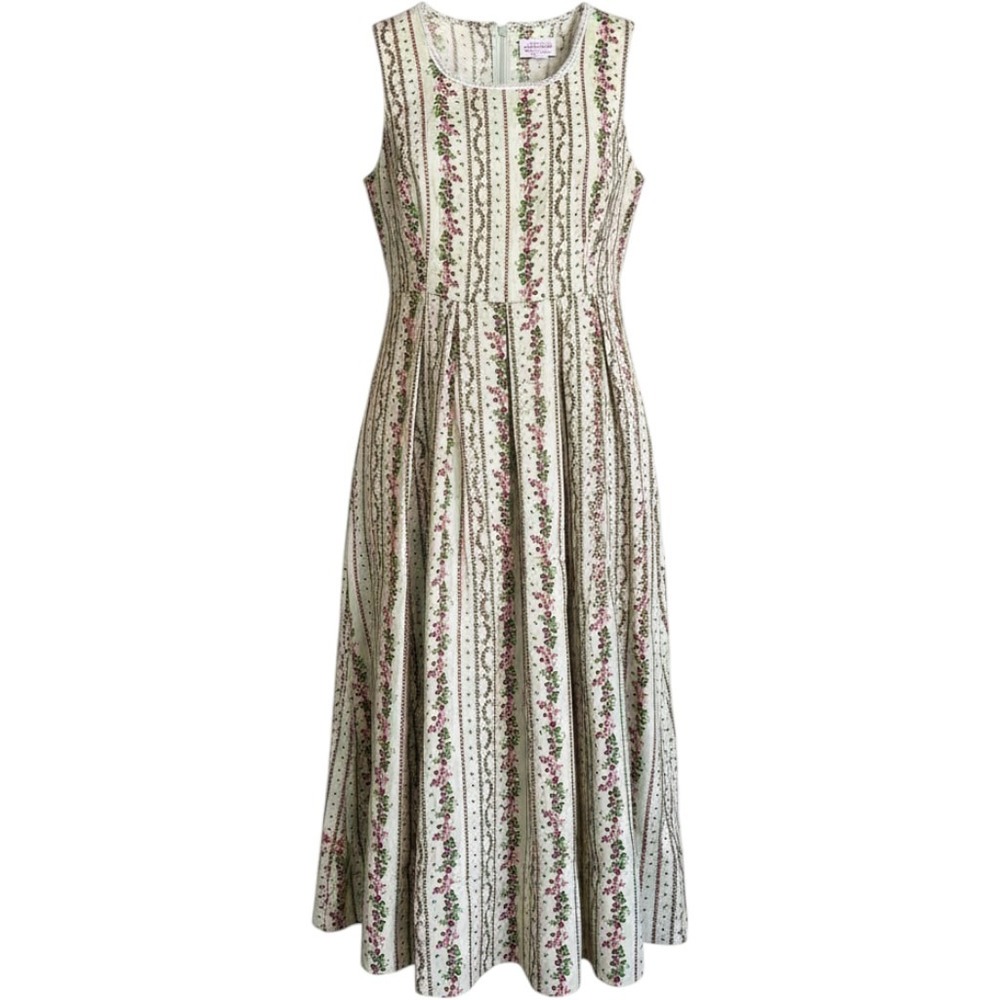 Lanz of Saltzburg Midi Apron Dress S Modest Minimal Feminine Cottage Core NWOT